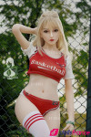 Sexdoll réaliste silicone Kelly jolie blonde espiègle 157cm XTDoll