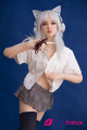 Lin Yin lovedoll silicone asiatique cheveux d'argent 158cm SinoDoll