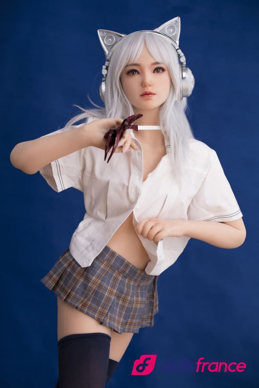 Lin Yin lovedoll silicone asiatique cheveux d'argent 158cm SinoDoll