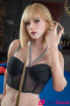 Molly poupée d'amour en silicone blonde qui aime les queues 170cm bonnet C Real Lady