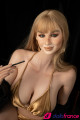 Ruby poupée d'amour en silicone blonde aux yeux verts 168cm bonnet G Real Lady