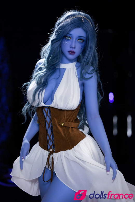 Trisha sublime créature sexdoll à la peau bleue en stock EU 160cm AiBei
