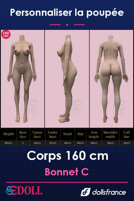 Corps silicone 160cm Bonnet C SEdoll