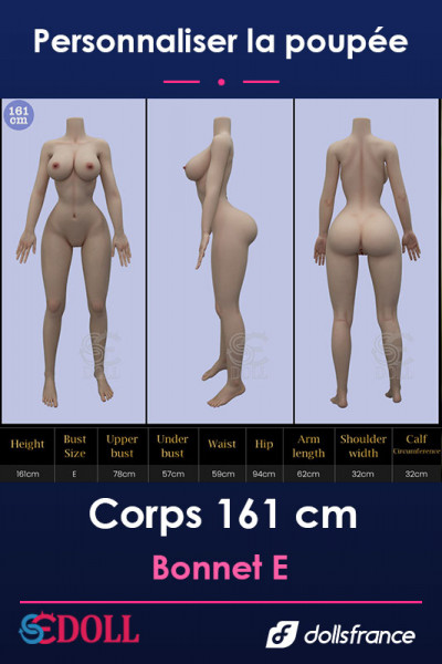 Corps silicone 161cm Bonnet E SEdoll