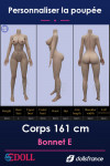 Corps silicone 161cm Bonnet E SEdoll