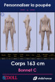 Corps silicone 163cm Bonnet C SEdoll