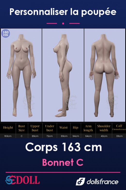 Corps silicone 163cm Bonnet C SEdoll