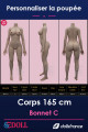 Corps silicone 165cm Bonnet C SEdoll
