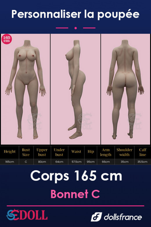 Corps silicone 165cm Bonnet C SEdoll