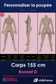 Corps silicone 155cm Bonnet E SEdoll