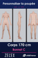 Corps silicone 170cm bonnet C Zelex
