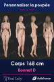 Corps silicone 168cm bonnet D Real Lady