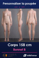 Corps silicone 158cm bonnet B FanReal