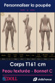 Corps silicone texturé T161cm Bonnet C SEdoll