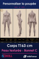 Corps silicone texturé T163cm Bonnet C SEdoll