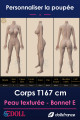 Corps silicone texturé T167cm Bonnet E SEdoll