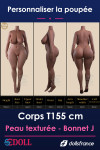 Corps silicone texturé T155cm Bonnet J SEdoll