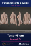 Torso silicone réaliste 95cm bonnet G FanReal