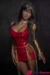 Princesse africaine Nubia à la peau noire EN STOCK 148 cm TPE AiBei