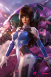 D.va Hanna Song sexdoll en silicone du personnage d'Overwatch 167cm D-Cup GameLady