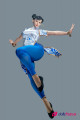 Sexdoll Chun-Li silicone 169 cm bonnet F pose dynamique cheveux noirs visage asiatique Street Fighter