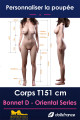 Corps silicone IronTech 151 cm bonnet D, silhouette féminine à personnaliser Oriental Series