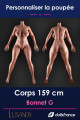 Corps silicone 159cm bonnet G Lusandy