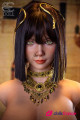 Kemeny.C love doll silicone 111 cm bonnet G yeux verts style égyptien