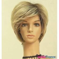 Perruque courte blonde