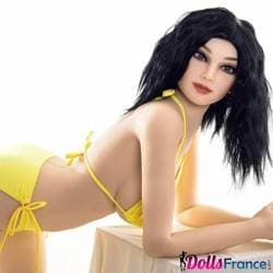 Hellen poupée brune en bikini jaune 169cm IronTech