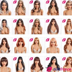 Perruque pour love doll Irontech Doll (30 coupes)