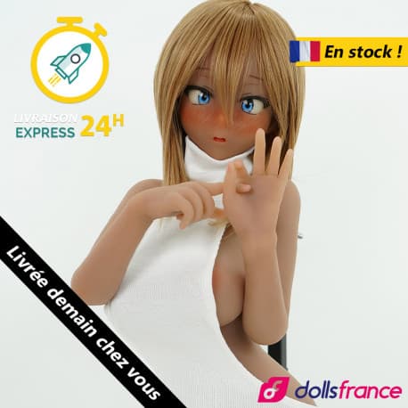Mini-doll anime Akane 90cm bronzée E-cup en stock IROKEBIJIN DH168