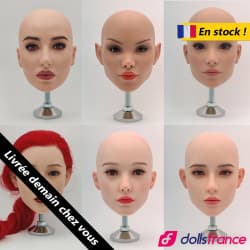 Destockage Tête silicone pour poupée Zelex