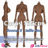 Corps 155cm - Bonnet E taille fine WMDolls