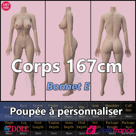 Corps silicone 167cm Bonnet E SEdoll