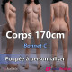 Corps silicone 170cm bonnet C Real Lady