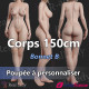 Corps silicone 150cm bonnet B Real Lady