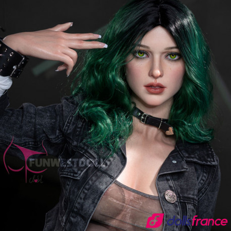 Alexa la sexdoll punk fashion aux cheveux verts 157cm D-cup FunWestDoll