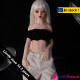 Mini sex doll silicone Saki la blonde aux petits seins en stock 55cm Climax Doll