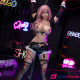 Lily sexdoll geek sexy cheveux roses en silicone 157cm G-cup FunWestDoll