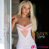Sophia sexdoll réaliste en silicone blonde mince 165cm bonnet D Lusandy