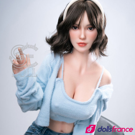 Sylvia poupée d'amour en silicone brunette sexy T161cm Bonnet C SEdoll