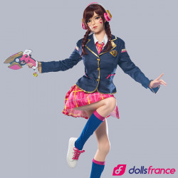 Poupée sexuelle silicone D.Va d'Overwatch 166cm bonnet E GameLady
