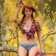 Poupée d'amour en silicone Natalie la Texane rousse 165cm bonnet D Lusandy