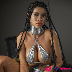 Sex doll en silicone Penny la belle femme noire futuriste ROS MAX 161cm IronTech