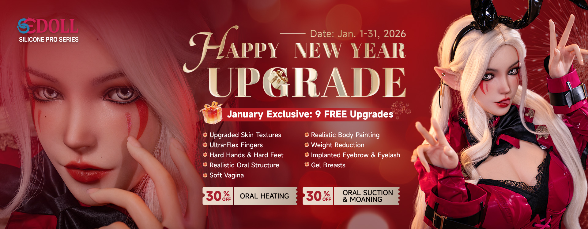 SEDoll silicone pro promotion Janvier 2026