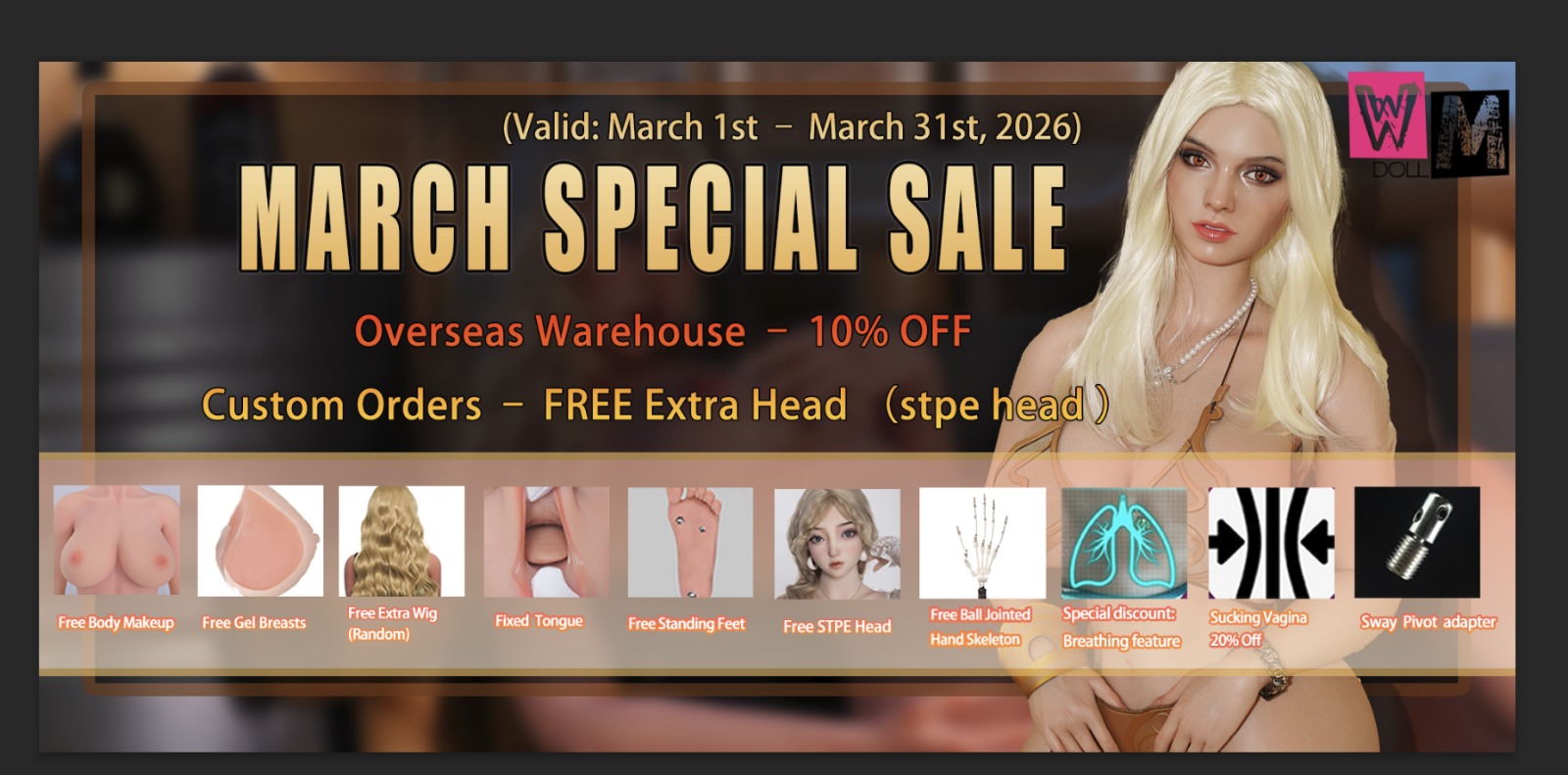 Promo Novembre Mars 2026 Wmdolls