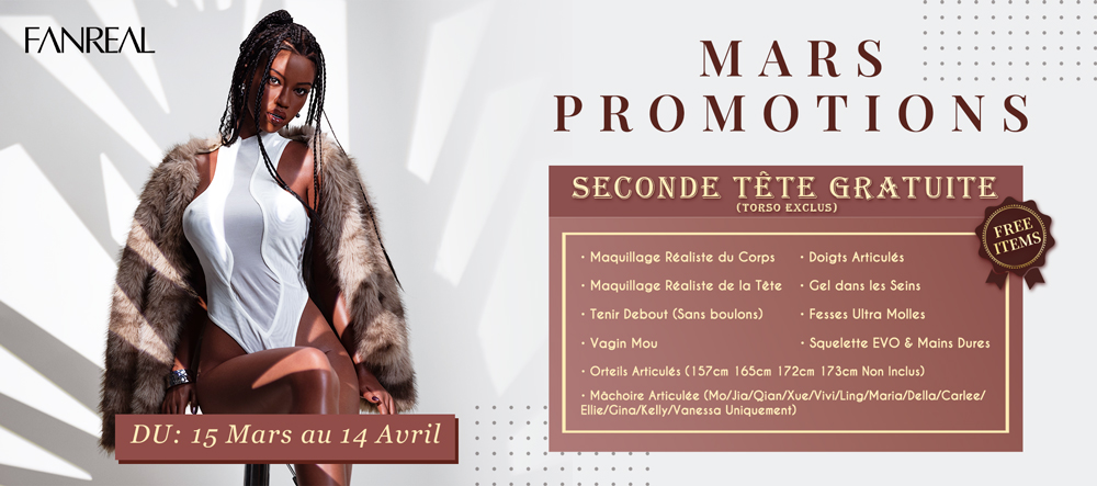 Promotion Fanreal seconde tête offerte Mars Avril