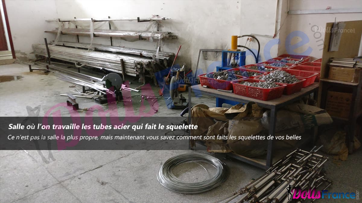 fabrication de squelette métallique pour poupee sexuelle