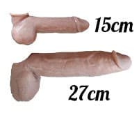 2 pénis 15cm+27cm